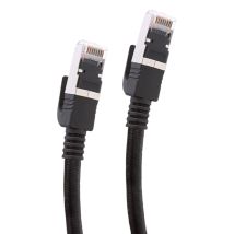 Force Power Câble Ethernet Rj45 Mâle Vers Rj45 Mâle Cat 8 S/ftp 10m Noir