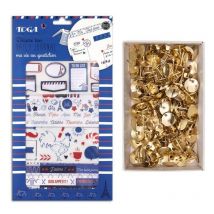 Coffret Bullet Journal Frenchy + 150 Punaises Dorées - Youdoit