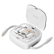 Hoko Câble Usb-c 6-en-1 Charge Rapide 60w Avec Adaptateurs Universels Blanc