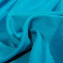 Tissu Viscose Légère Bleu Canard - Au Mètre - Craftine