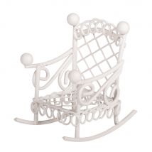 Fauteuil À Bascule, Blanc, 2,5x4,5x4,5cm, 1 Pce. - Rayher