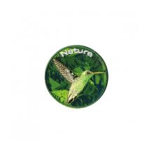 Ecussons Thermocollant Nature Fond Vert Diamètre 5 Cm - Mediac Oiseau Vert