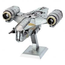 Metalearth: Iconx - Star Wars Le Mandalorien / Razor Crest 14x9.2x7.8cm, Maquette 3d En Métal Avec 2,6 Feuilles Multicolorées, En Boîte 13,5x22x2cm, 