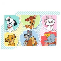 Puzzle Avec Cadre Les Animaux Disney : Roi Lion - 101 Dalmatiens - Dumbo - Chat Marie 15 Pieces - Nathan - 861453 - Nathan