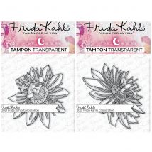 2 Tampons Transparents - Passiflore 1 + Passiflore 3 - 9,5 X 6,5 Cm - Love in the moon