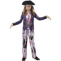 Déguisement Zombie Pirate Fille Taille 10-12 Ans - SMIFFYS