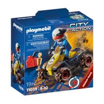 Playmobil City Action 71039 Pilote Et Quad