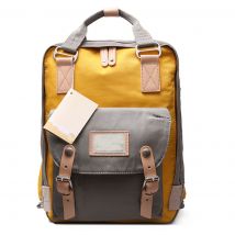 Sac À Dos Etudiant Ecole Cartable 38 * 28 * 15 Cm Gris Jaune Yonis - Yonis