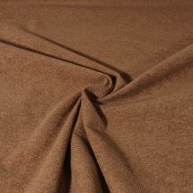 Tissu Velours D'Ameublement Texturé Genova Uni Taupe - Craftine