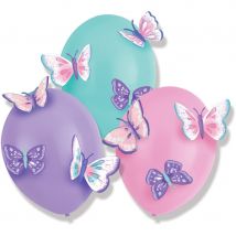 3 Ballons Papillon Vintage - Amscan