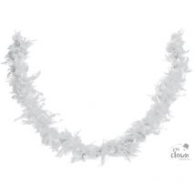 Boa À Plumes - Blanc - 160 Cm - Déguisement - Fête - Soirées - Cabaret - Charleston - Petit Joueur
