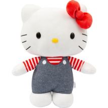 Peluche - Hello Kitty - Hkt133 - Modèle Bleu Denim - 30 Cm - Dès 3 Ans - Hello Kitty