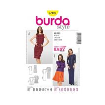Patron Burda 6988 Robe Taille N°fr 34-46