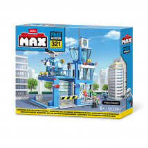 Max Adventure Police Station Playset (321 Pieces) - Zuru