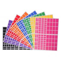 Gommettes - Rectangle - Plusieurs Tailles Et Couleurs - 1536 Stickers - Repositionnable - Cléopâtre - Cléopatre