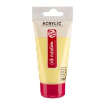 Tube De Peinture Acrylique Art Creation Talens 75ml Jaune Pastel - Talens Art Creation