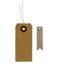 40 Étiquettes Kraft + 20 Étiquettes Kraft Fanion - Youdoit