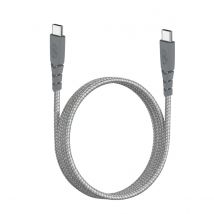 Force Power Câble Ultra-renforcé Usb C/usb C 1,2m 3a Gris Gris