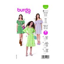 Patron Burda 5728 - Robe Taille N°fr 34-44