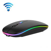 Souris Sans Fil Rgb Bluetooth Silencieuse Ergonomique Rechargeable Avec 3 Boutons Noir Yonis - Yonis