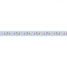 Fabric Tape 1,5 Cm (ruban Adhesif Textile) Oiseaux Et Fleurs - Rayher