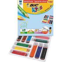 Crayon De Couleur Eco Evolution Bic, Mine 5 Mm, Ass. De Couleurs, 12 Pièces/ 1 Pq.