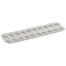Plaque 20 Madeleinettes - Fer Blanc - 395 X 125 X 13 Mm - Gobel