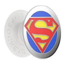 Popsockets Pop Grip Pour Smartphones Enamel Superman Fonction Stand Rouge - Popsockets