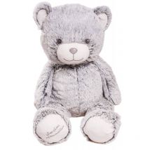 Peluche Géante Ours Gaston Gris 80cm - Made In France - Pioupiou et Merveilles