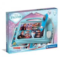 Pupitre Éducatif Reine Des Neiges, Disney Frozen - Travel Quiz - Clementoni - 16674 - Jeu Éducatif Électronique - Clementoni