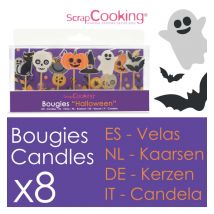 8 Bougies Halloween - Scrapcooking