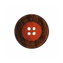 Boutons Panier Orange Rond 28mmx2 - Union Knopf Orange - Prym Union Knopf