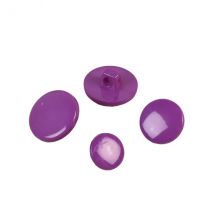 Lot De 6 Boutons À Queue Nylon Recylé Violet Lilas - MyMercerie