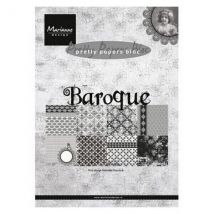 Bloc De 32 Papiers Scrapbooking 15 X 21 Cm Marianne Design Baroque - Find It