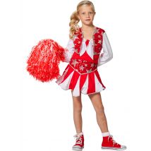 Déguisement Majorette Cheerleader Rouge Taille 128 - WILBERS
