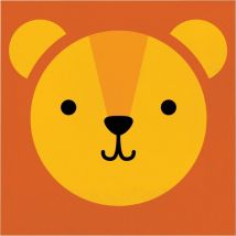 16 Serviettes Lion - Creative Party