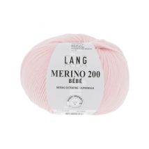 Pelote De Laine À Tricoter Pour Layette Merino 200 Bebe - Lang Yarns 309 Rose - LangYarns