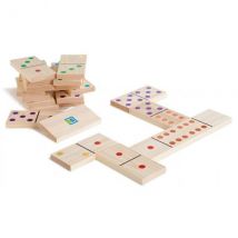 Jeu De 28 Dominos Géants Xxl En Bois - Plein Air - Jeu De Réflexion - BuitenSpeel
