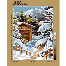 Canevas Antique Neige 40x50cm - SEG