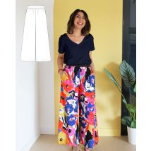 Patron Pantalon Large - Massimo- Taille 34 À 48 - Majam