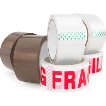 Ruban Adhésif - Emballage - Assortiment - Pour Colis Et Déménagement - 6 Rouleaux - Esselte