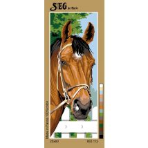 Canevas Antique Le Cheval 25x60cm - SEG
