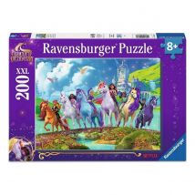 Puzzle 200 Pieces Xxl - La Magie De L Ecole Des Licornes - Ravensburger