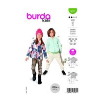 Patron Burda 9237-sweater Taille N°fr 4-11 Ans