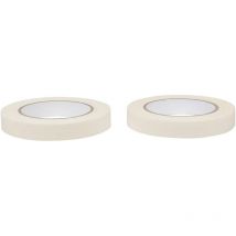 Lot De 2 Rubans Adhésif De Masquage - 50 M X 18 Mm - Cogex