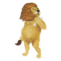 Ecusson Thermocollant Animaux Statue Lion 6cm X 3cm - MyMercerie