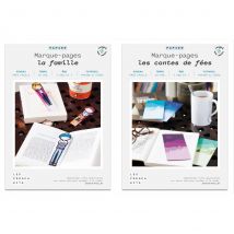2 Coffrets Diy Papier - 12 Marque-pages - French Kits