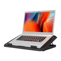 Port Connect Support Ergonomique Ventilé Ajustable Pour Ordinateur Portable Jusqu'à 17 Pouces Avec 2 Ports Usb-a Bouton Marche/arrêt Noir - Port 