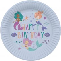 8 Assiettes Mermaid Magic - Sloli