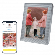 Cadre Photo Numérique Aura Mason Luxe 9.7 Sandstone - AURA FRAMES